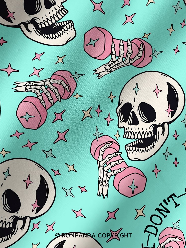 I DON'T SWEAT I SPARKLE Printed Yoga Shorts