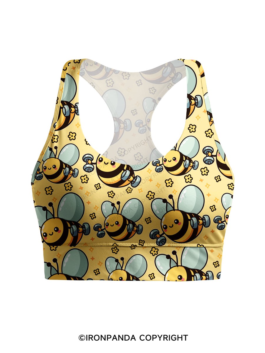 Busy Bee, Gains All Day Racerback Sports Bra