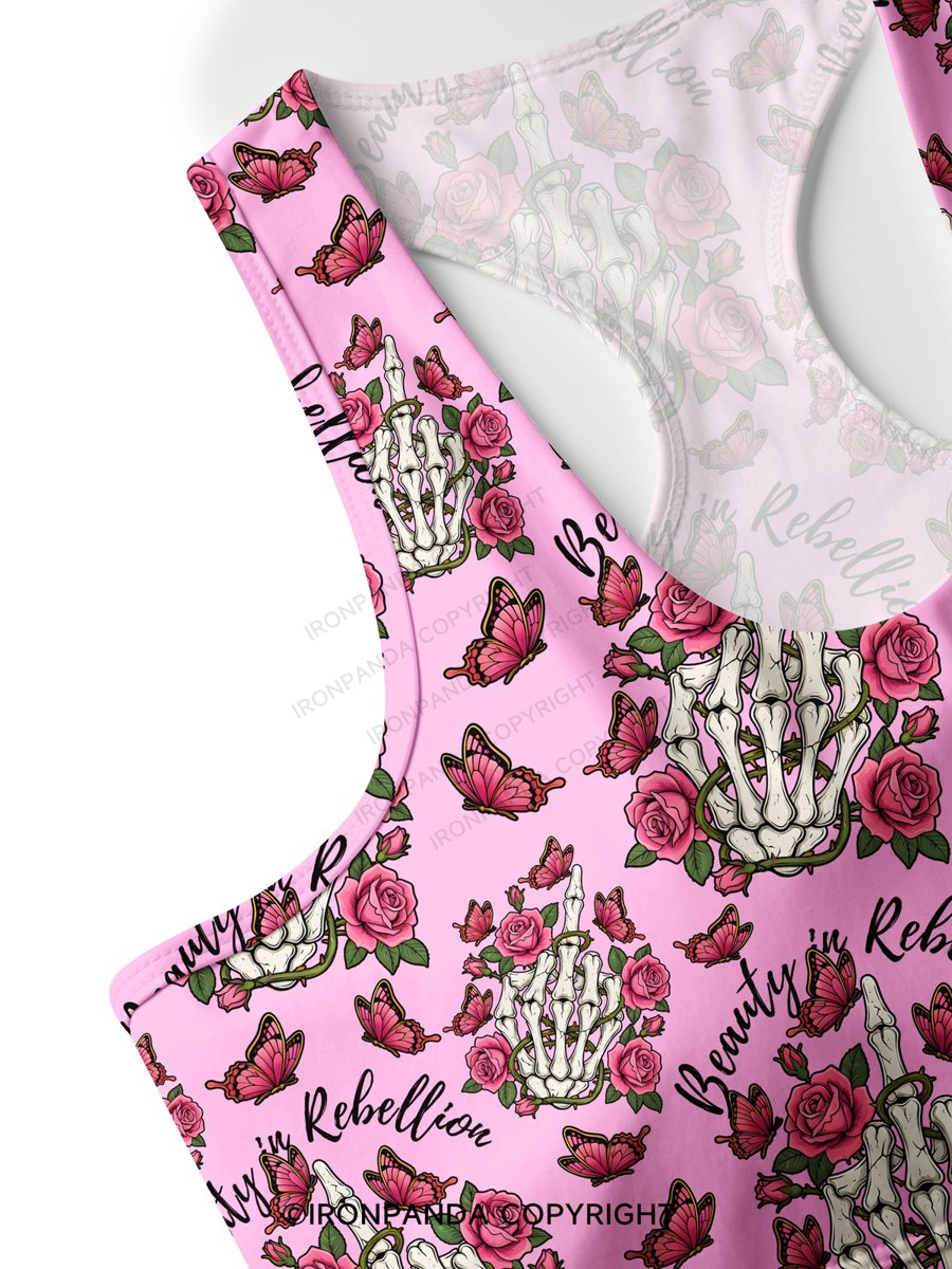 Beauty in Rebellion Racerback Sports Bra