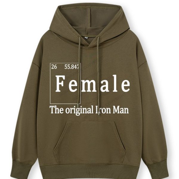 FEMALE THE ORIGINAL IRON MAN TRI ROCKER  Classic Gym Hoodie