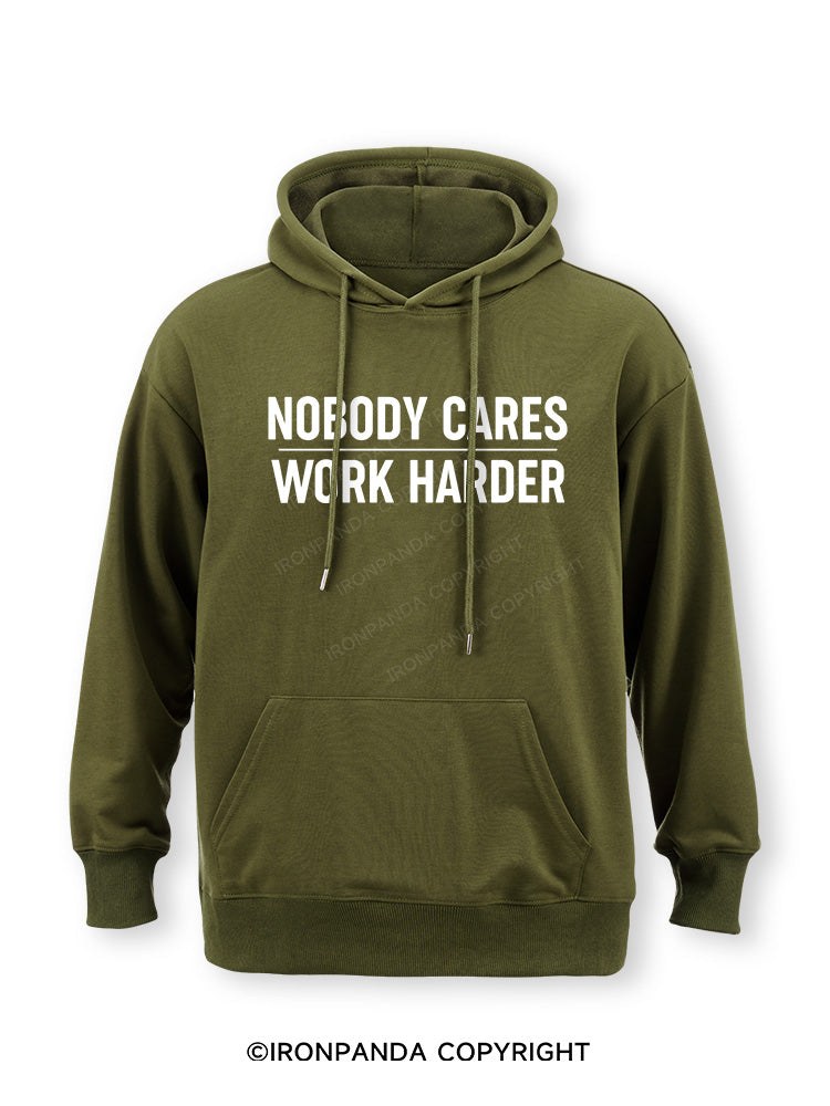 Nobody Cares Work Harder Classic Gym Hoodie