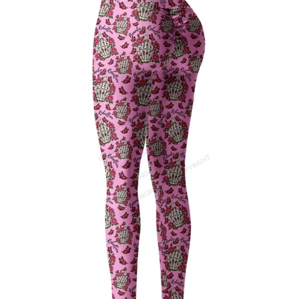 Beauty in Rebellion Cow Printed Yoga Pants