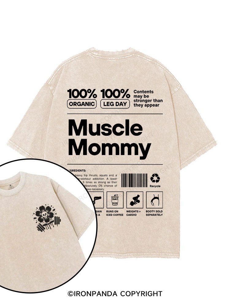 Muscle Mom printed Gym Shirt