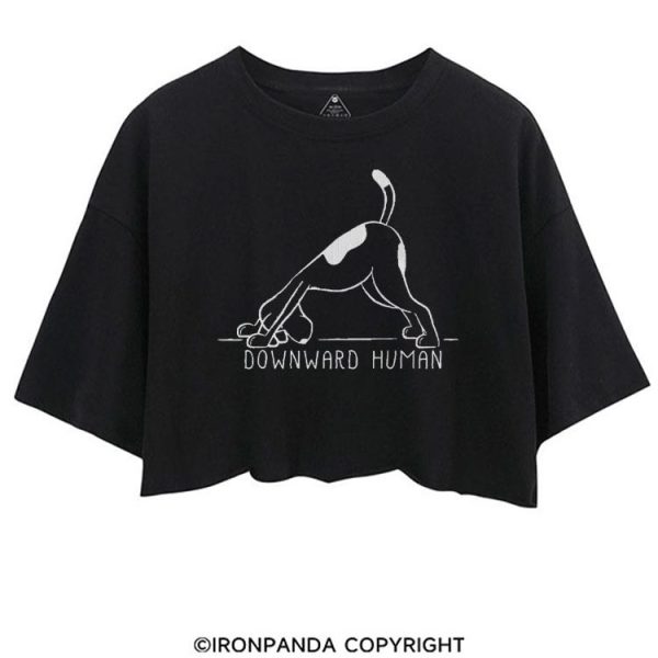 Downward Human Cute Dog CROP TOPS