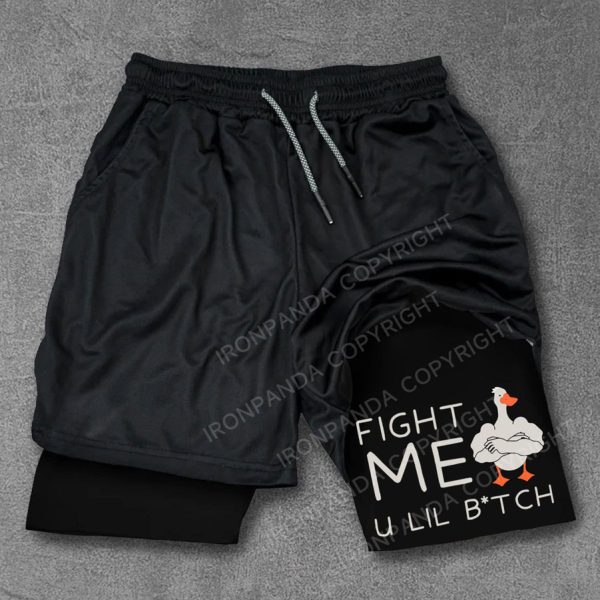 fight me u lil btch Performance Training Shorts
