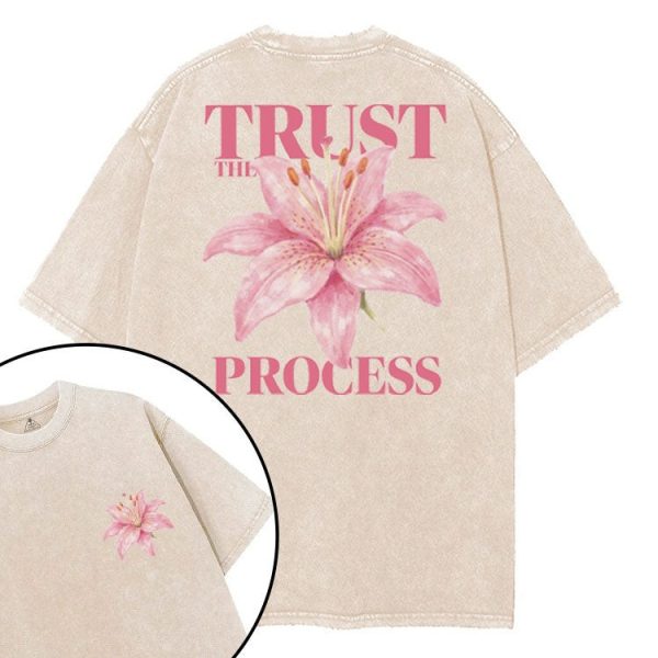 TRUST THE PROCESS printed Gym Shirt
