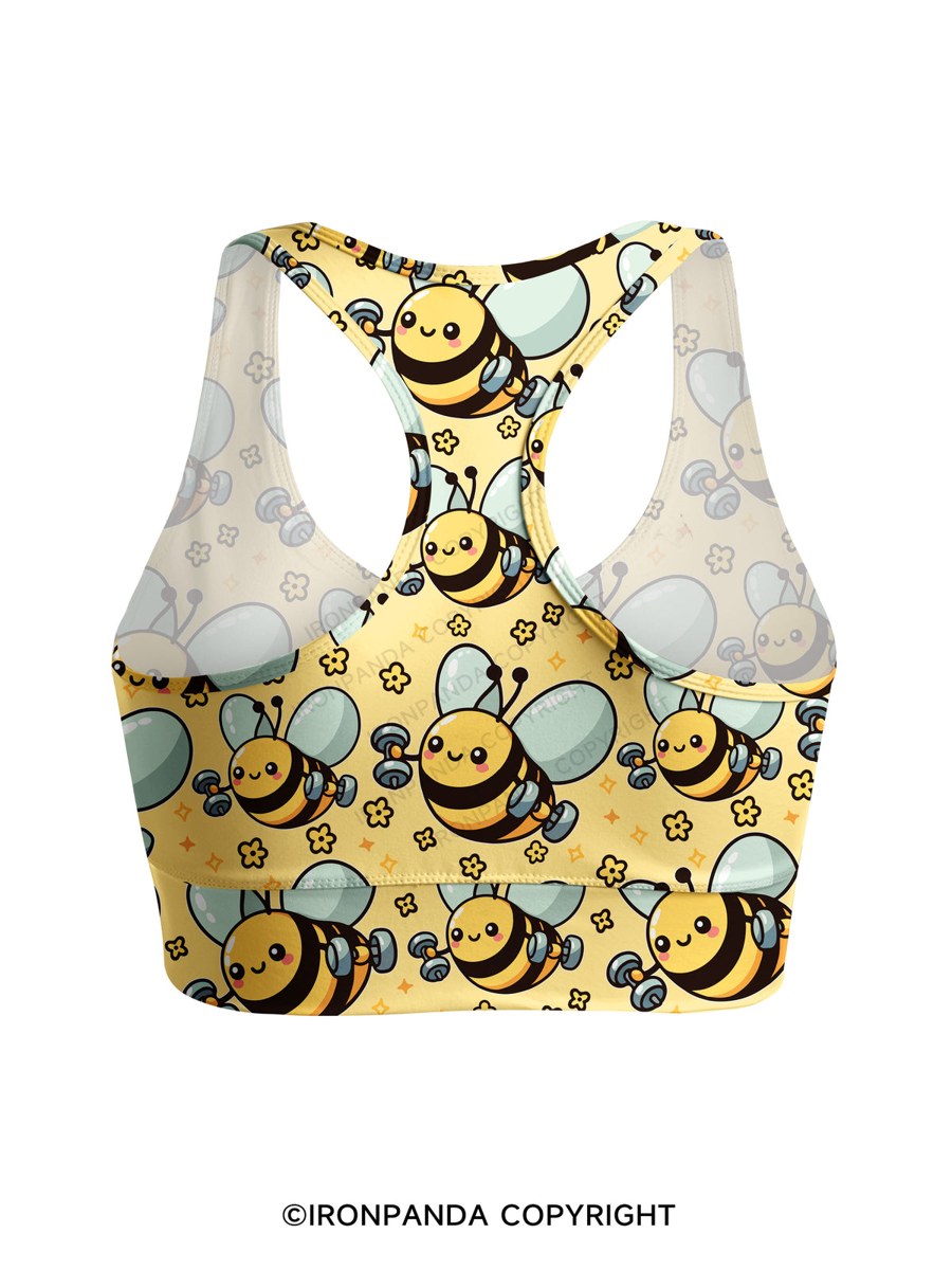 Busy Bee, Gains All Day Racerback Sports Bra