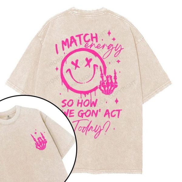 How We Gonna Act Today printed Gym Shirt